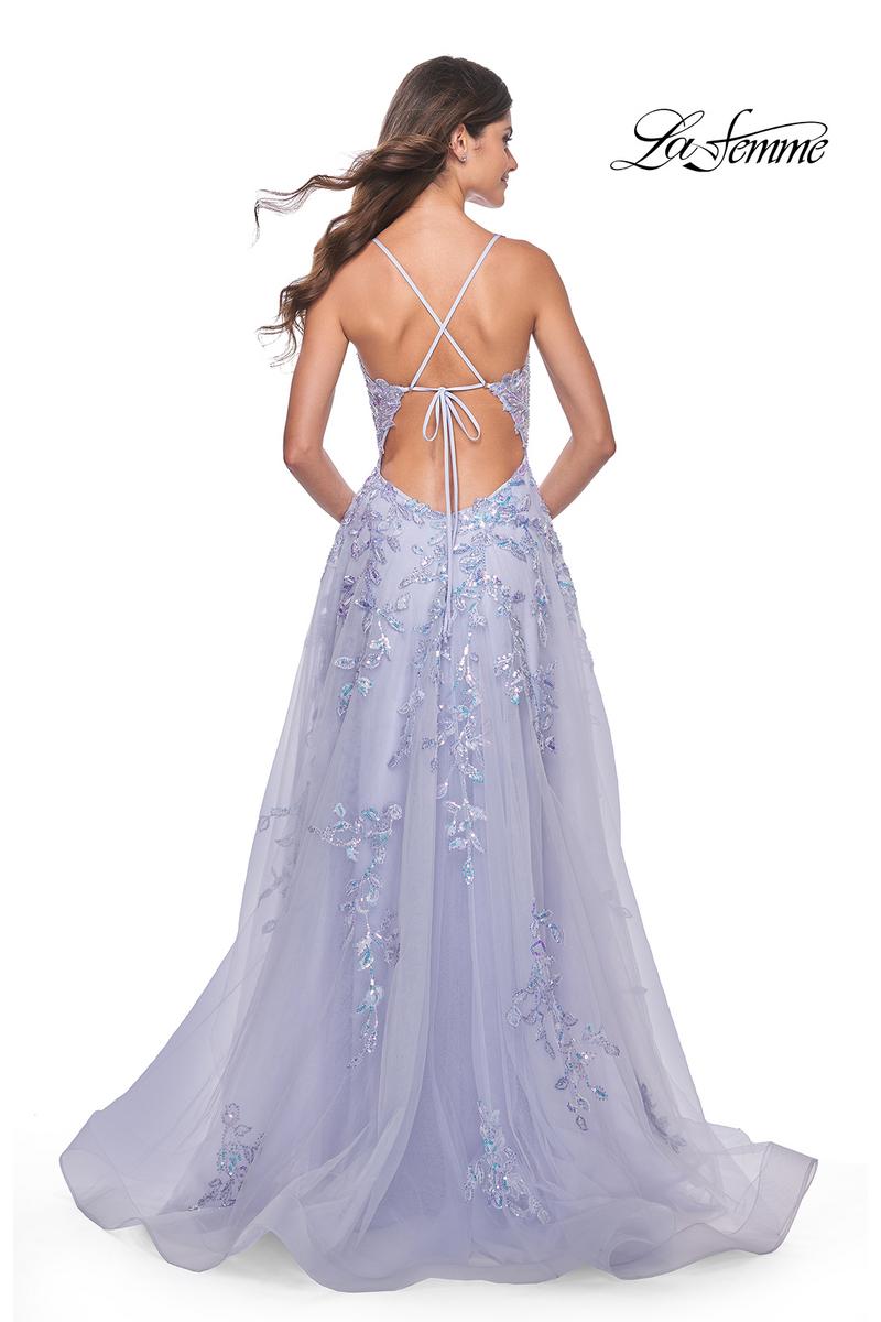 La Femme Dress 32349 - LIGHT PERIWINKLE