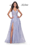 La Femme Dress 32349 - LIGHT PERIWINKLE