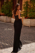 La Femme Dress 32357 - Black
