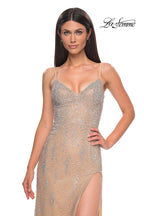 La Femme Dress 32366 - Nude