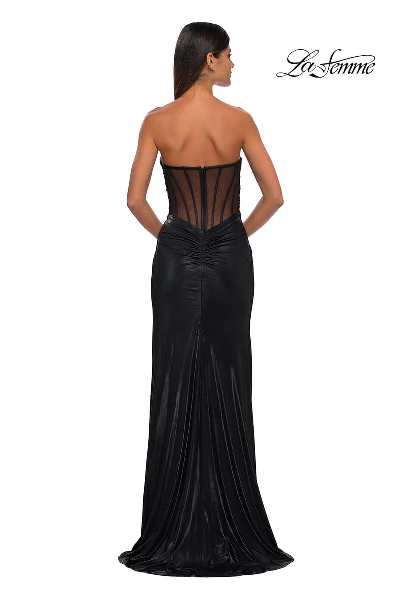 La Femme Dress 32375 - Black