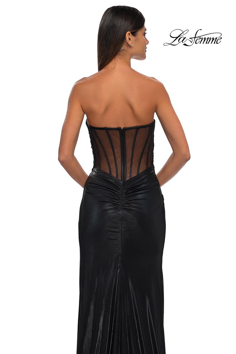 La Femme Dress 32375 - Black