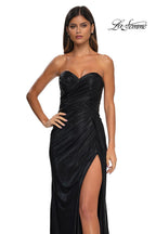 La Femme Dress 32375 - Black