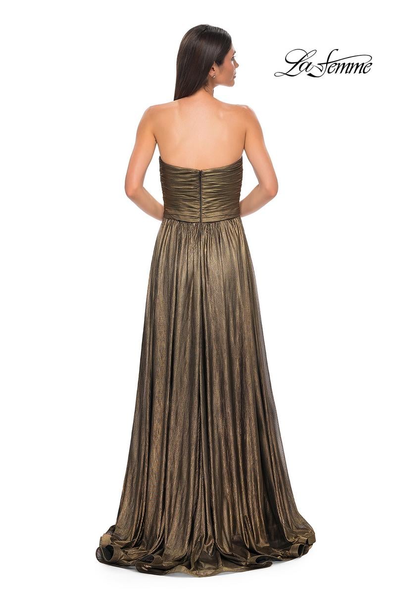 La Femme Dress 32382 - Gold