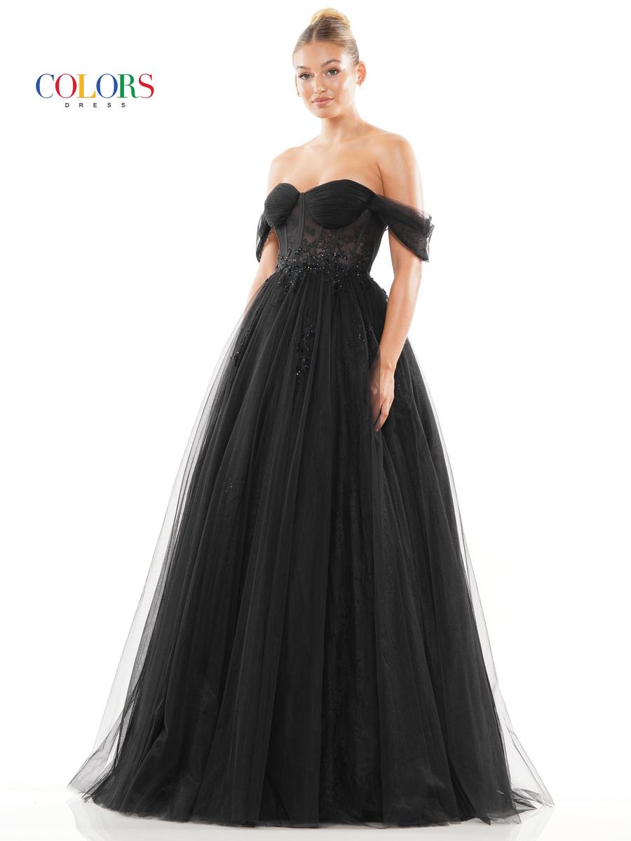 Colors Dress Dress 3240 - Black