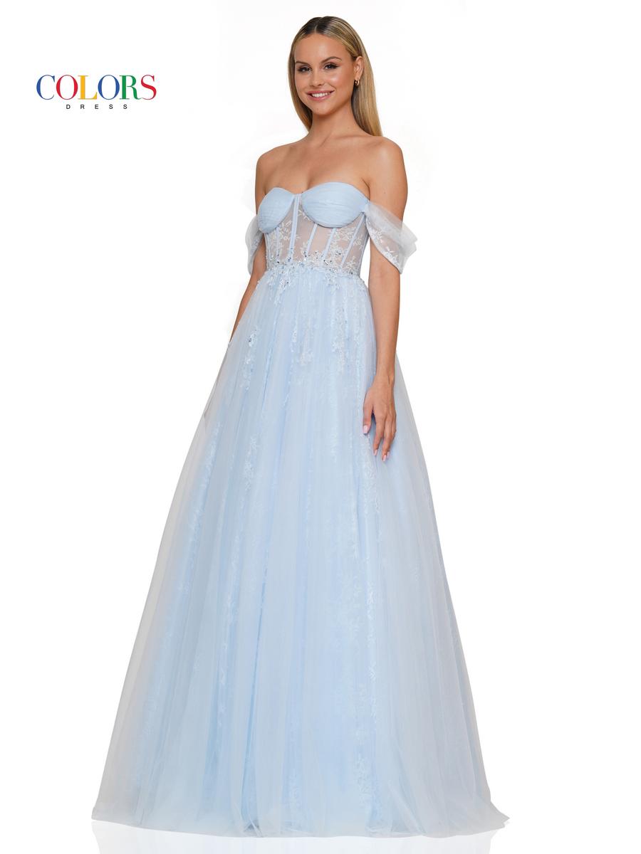 Colors Dress Dress 3240 - Light Blue
