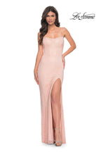 La Femme Dress 32416 - PEACH