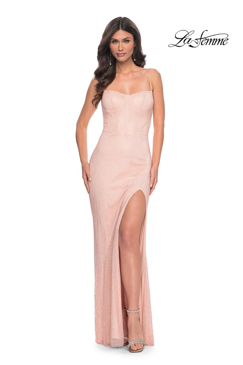 La Femme Dress 32416 - PEACH