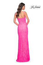 La Femme Dress 32423 - NEON PINK