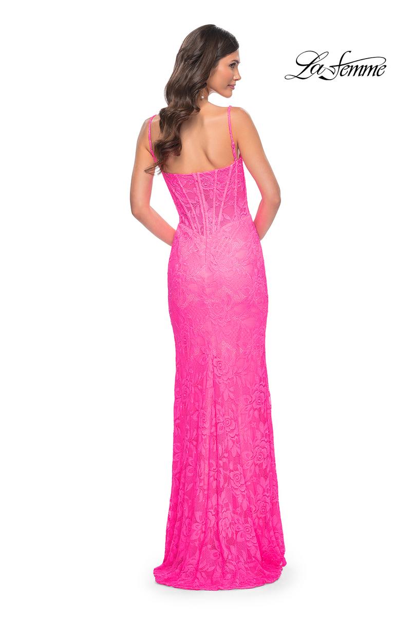 La Femme Dress 32423 - NEON PINK
