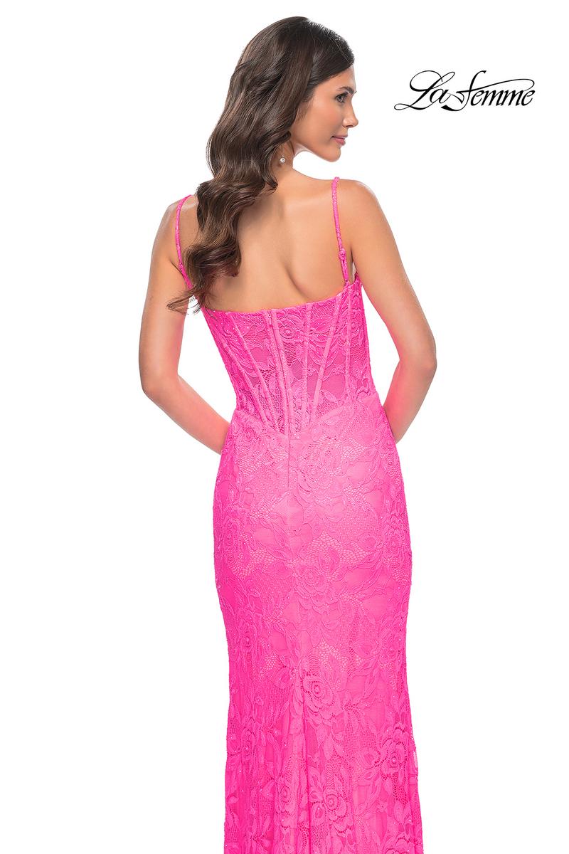 La Femme Dress 32423 - NEON PINK