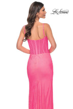 La Femme Dress 32426 - HOT PINK