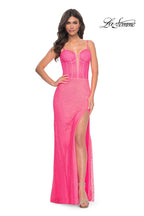 La Femme Dress 32426 - HOT PINK