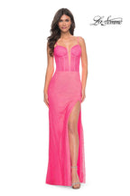 La Femme Dress 32426 - HOT PINK