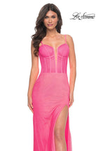 La Femme Dress 32426 - HOT PINK