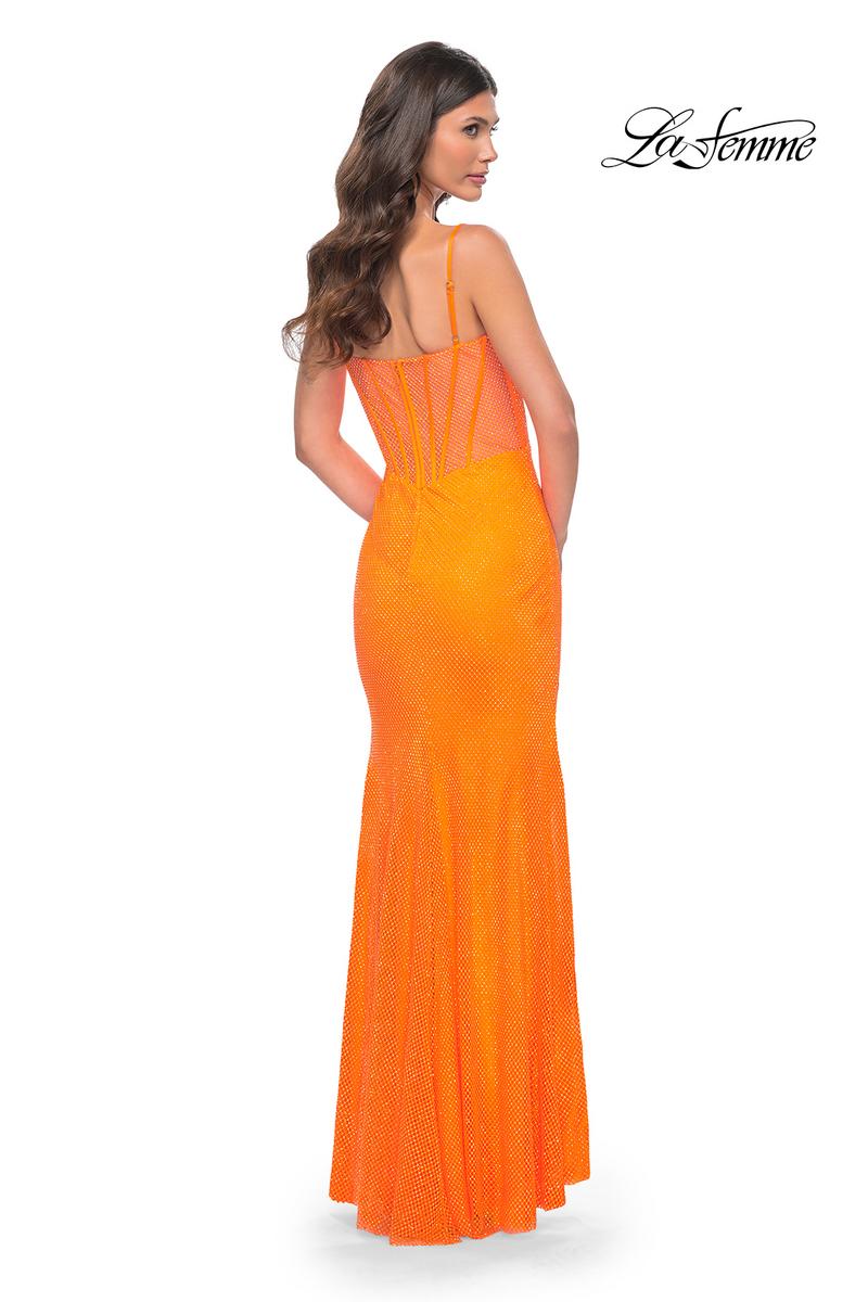 La Femme Dress 32427 - BRIGHT ORANGE