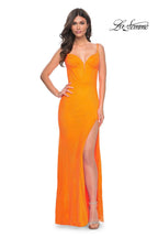 La Femme Dress 32427 - BRIGHT ORANGE