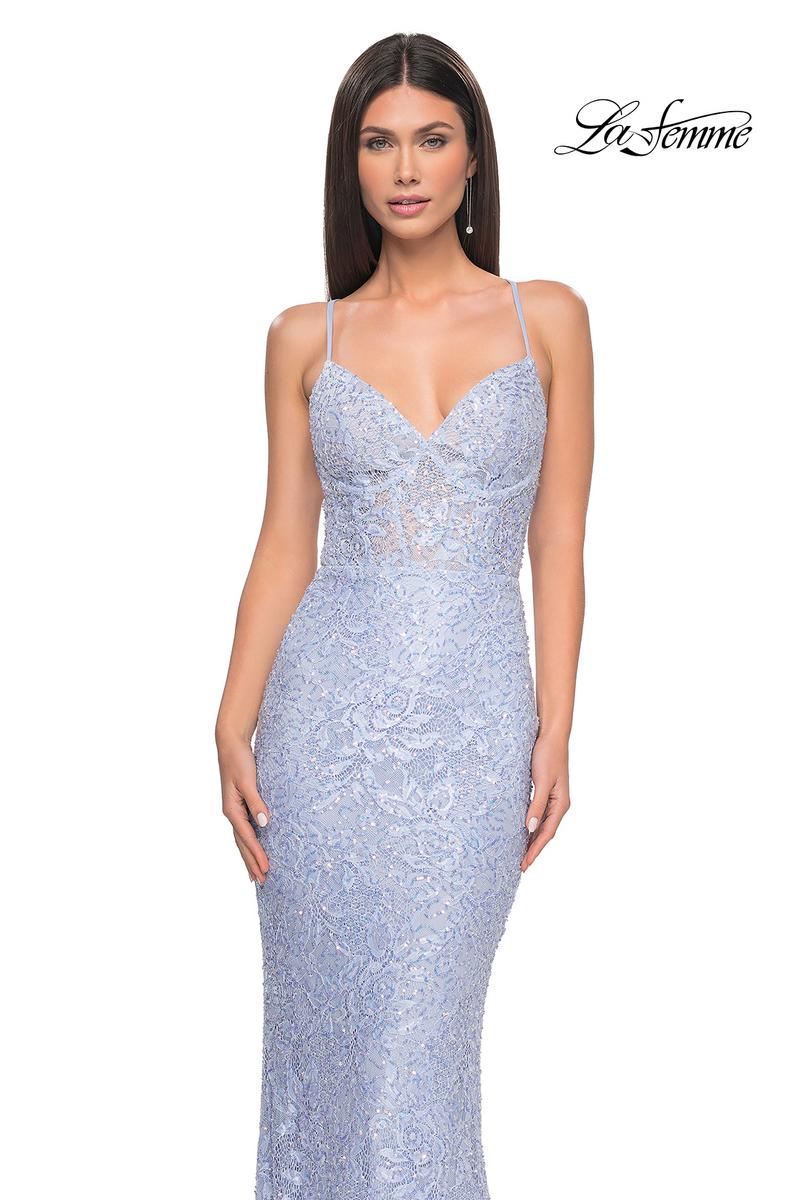 La Femme Dress 32434 - LIGHT PERIWINKLE