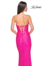 La Femme Dress 32436 - NEON PINK