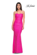 La Femme Dress 32436 - NEON PINK
