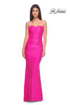 La Femme Dress 32436 - NEON PINK