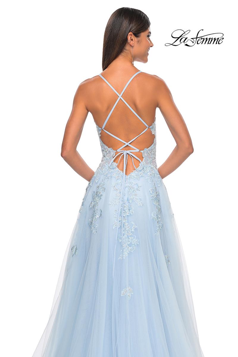 La Femme Dress 32438 - LIGHT BLUE