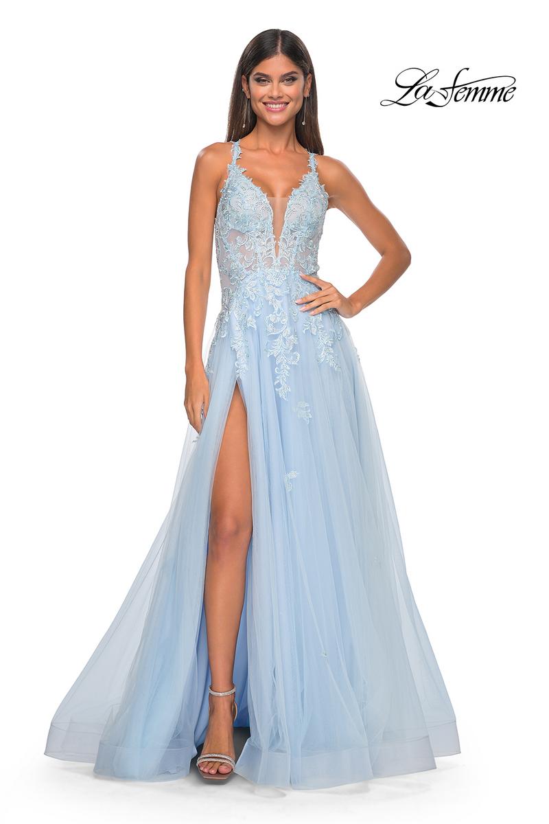 La Femme Dress 32438 - LIGHT BLUE