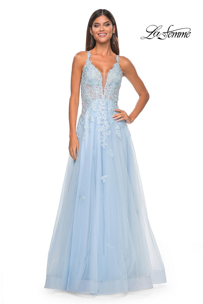 La Femme Dress 32438 - LIGHT BLUE