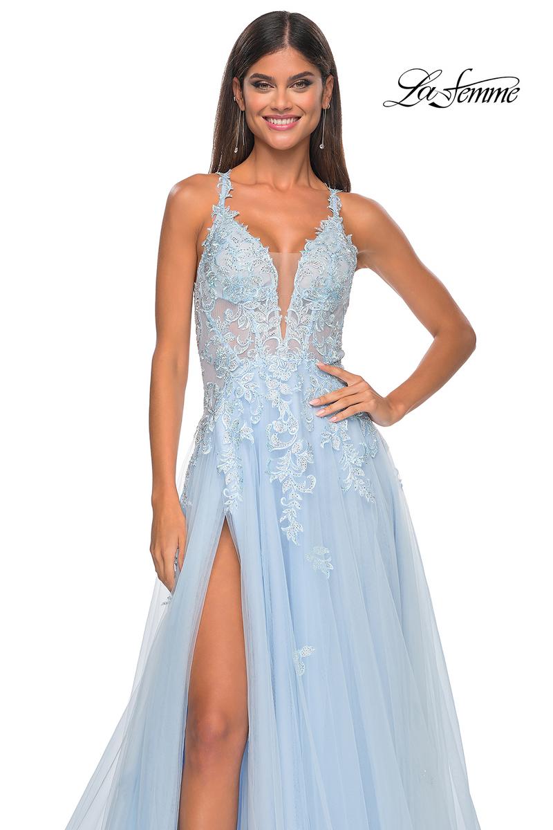 La Femme Dress 32438 - LIGHT BLUE