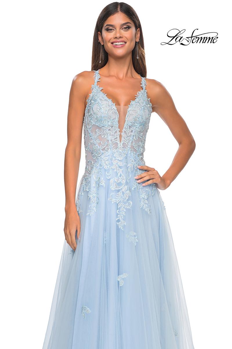 La Femme Dress 32438 - LIGHT BLUE