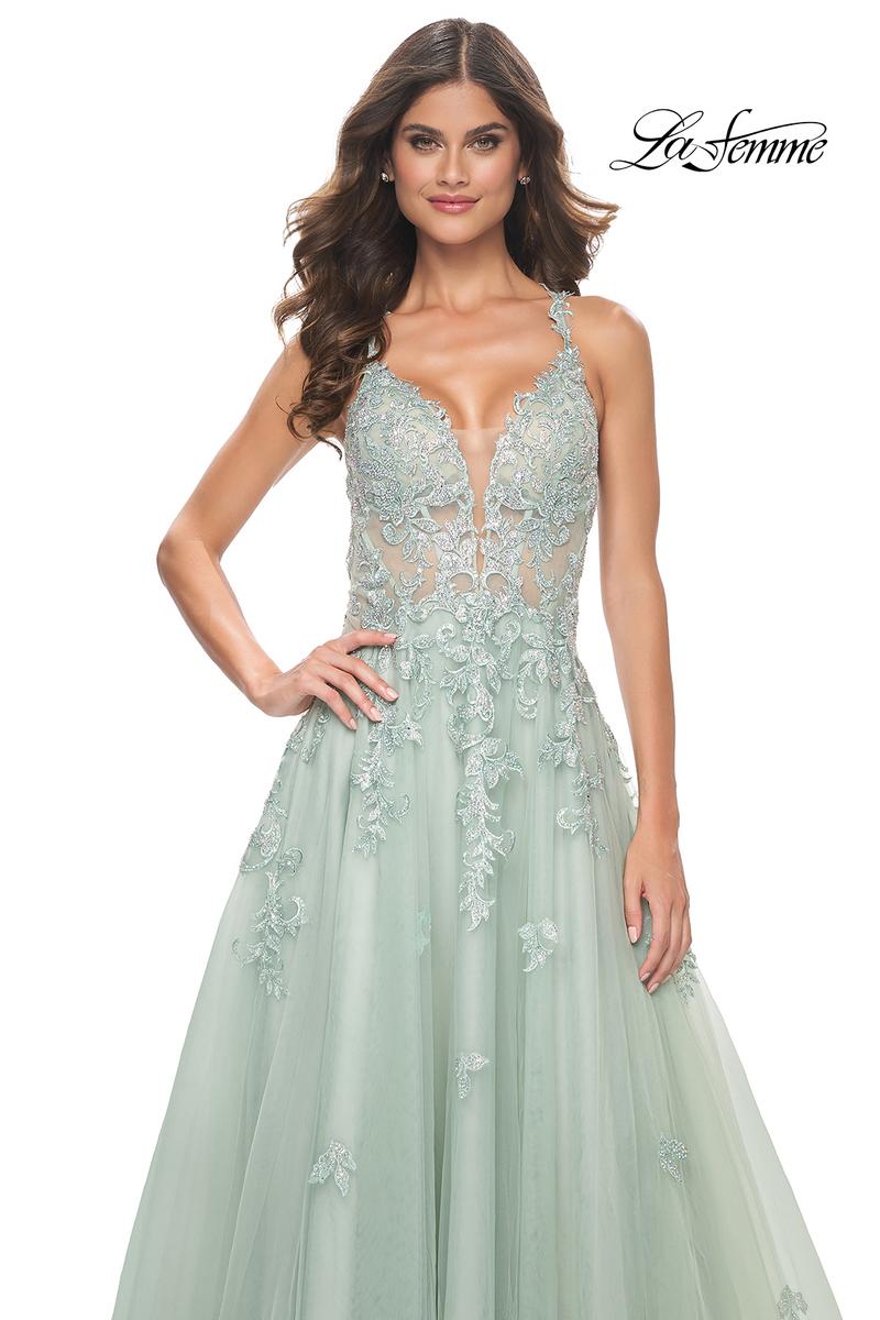 La Femme Dress 32438 - SAGE
