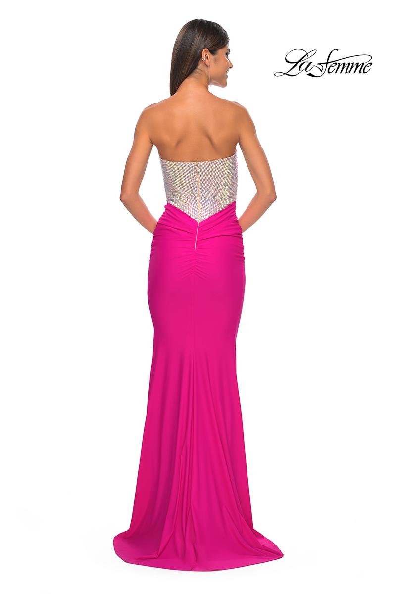 La Femme Dress 32440 - HOT FUCHSIA