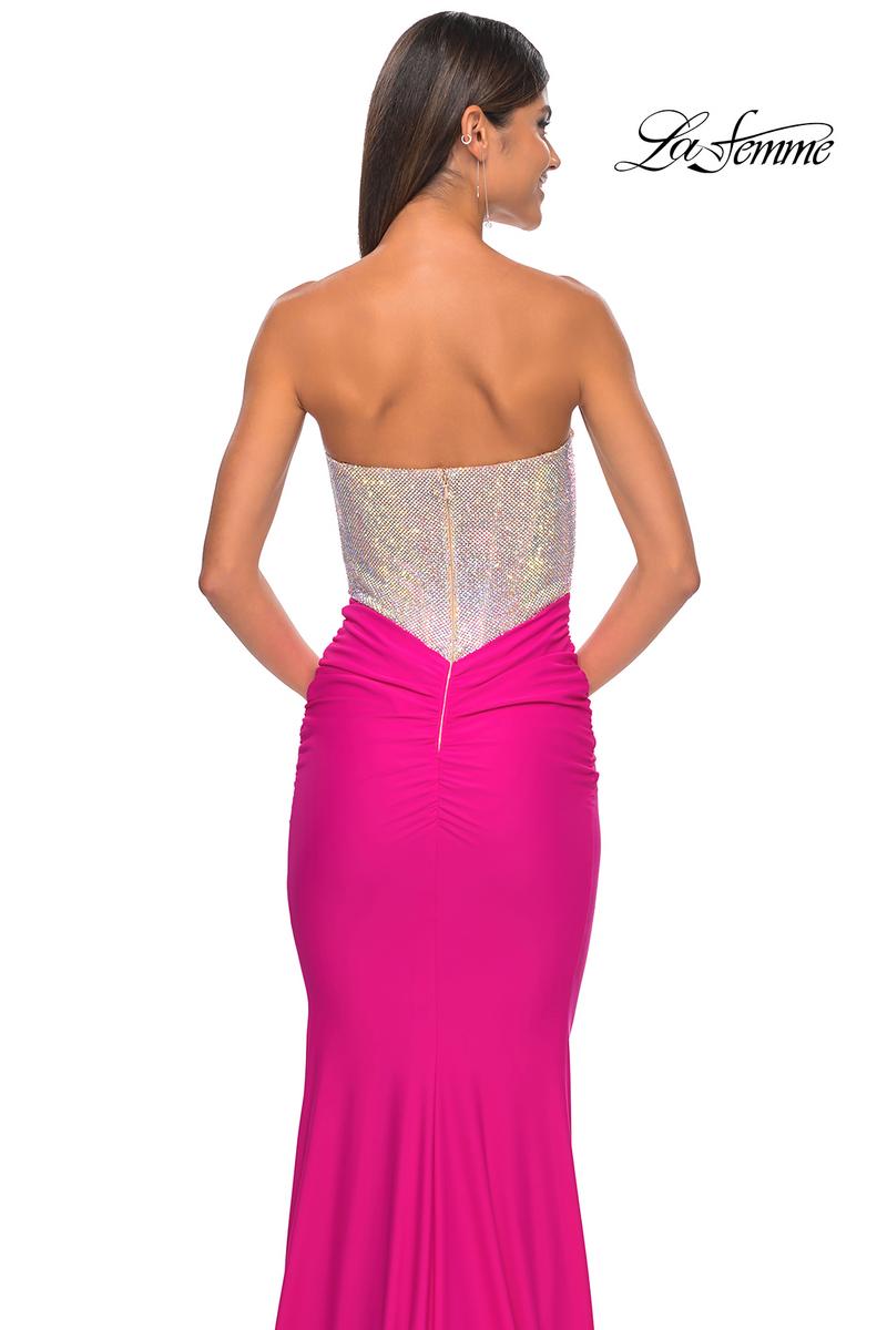 La Femme Dress 32440 - HOT FUCHSIA