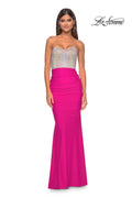 La Femme Dress 32440 - HOT FUCHSIA
