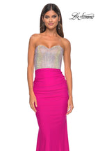 La Femme Dress 32440 - HOT FUCHSIA