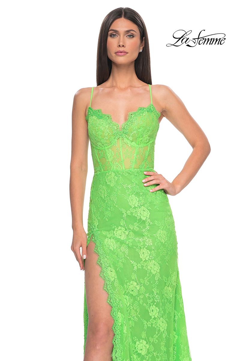 La Femme Dress 32441 - BRIGHT GREEN