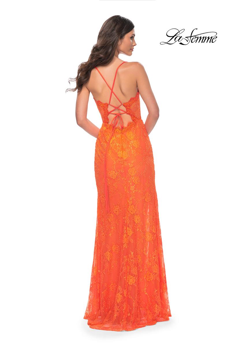 La Femme Dress 32441 - BRIGHT ORANGE
