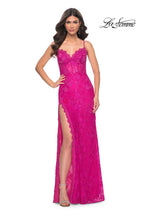 La Femme Dress 32441 - HOT FUCHSIA