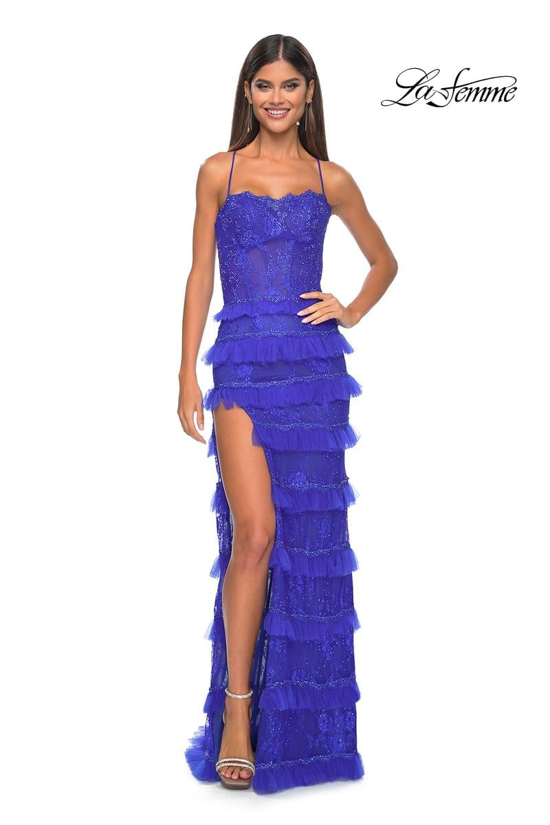La Femme Dress 32442 - ROYAL BLUE
