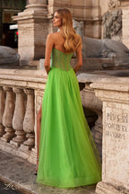 La Femme Dress 32445 - BRIGHT GREEN
