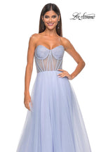 La Femme Dress 32445 - LIGHT PERIWINKLE