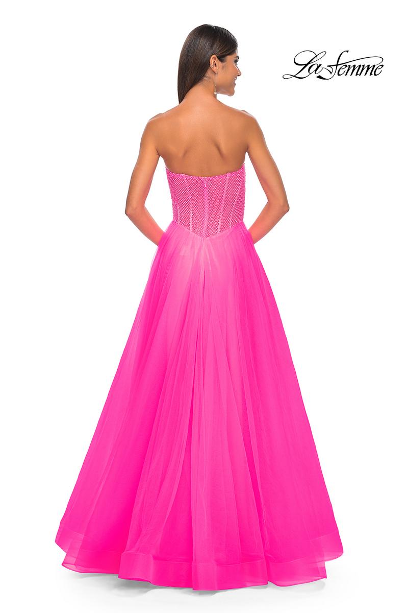 La Femme Dress 32445 - NEON PINK