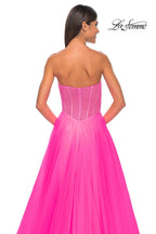 La Femme Dress 32445 - NEON PINK