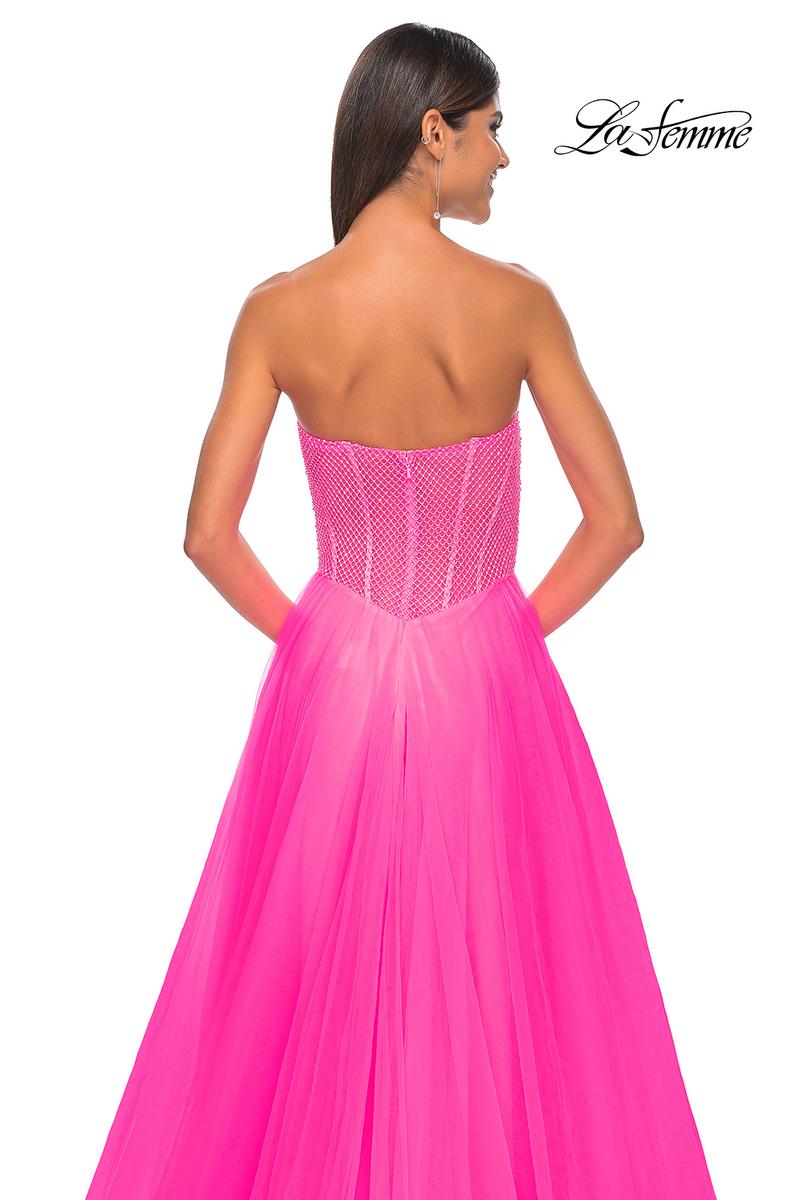 La Femme Dress 32445 - NEON PINK