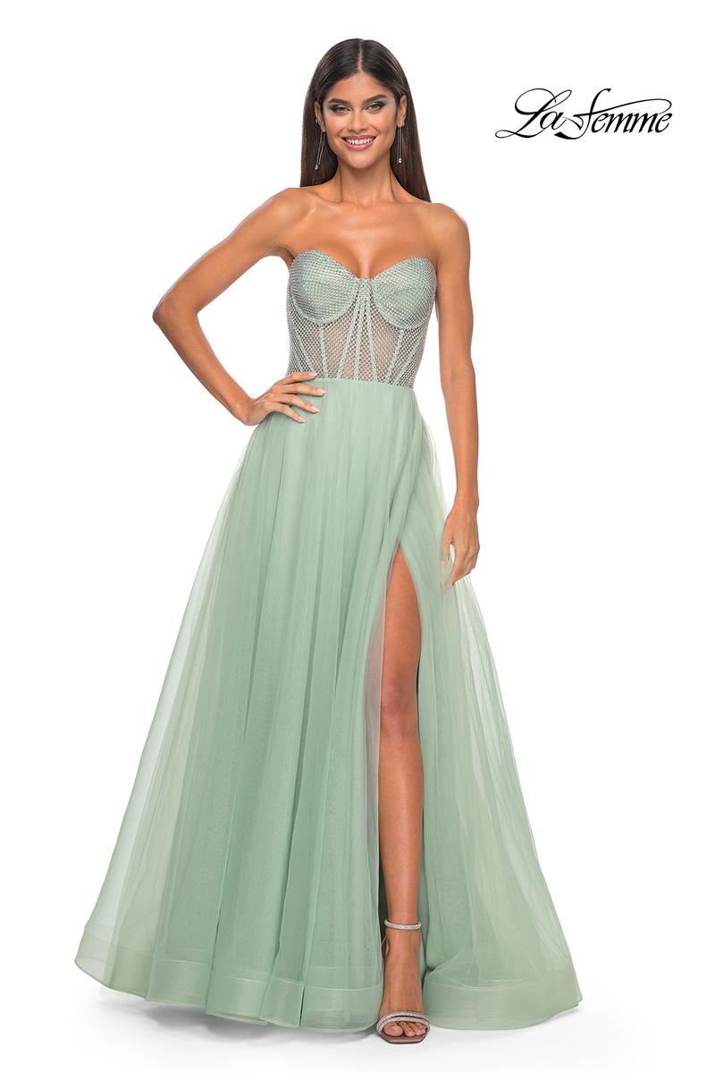 La Femme Dress 32445 - SAGE