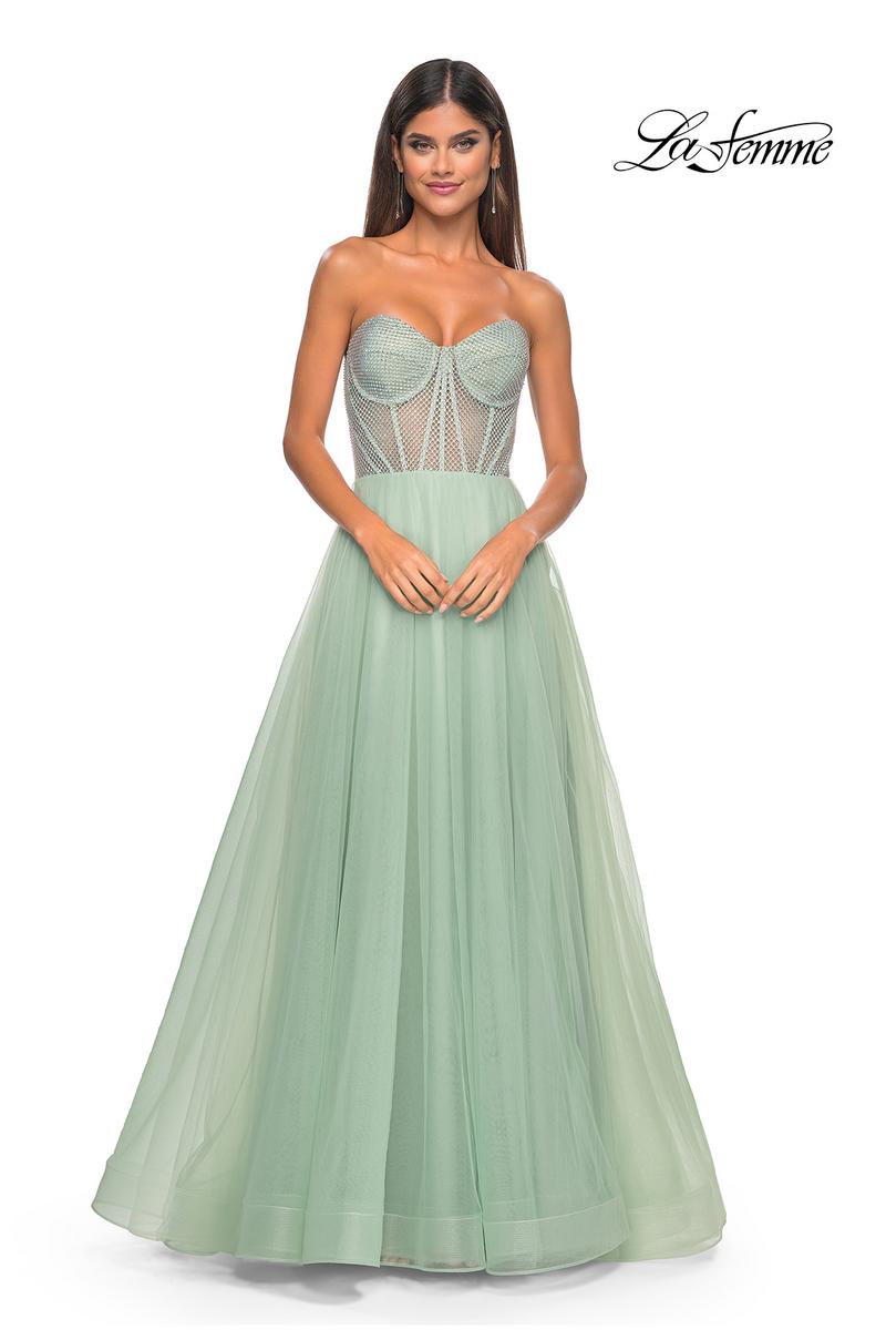 La Femme Dress 32445 - SAGE