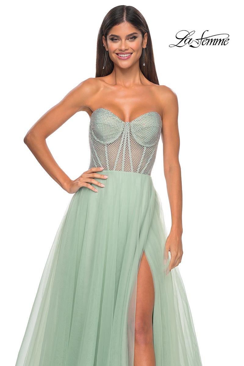 La Femme Dress 32445 - SAGE