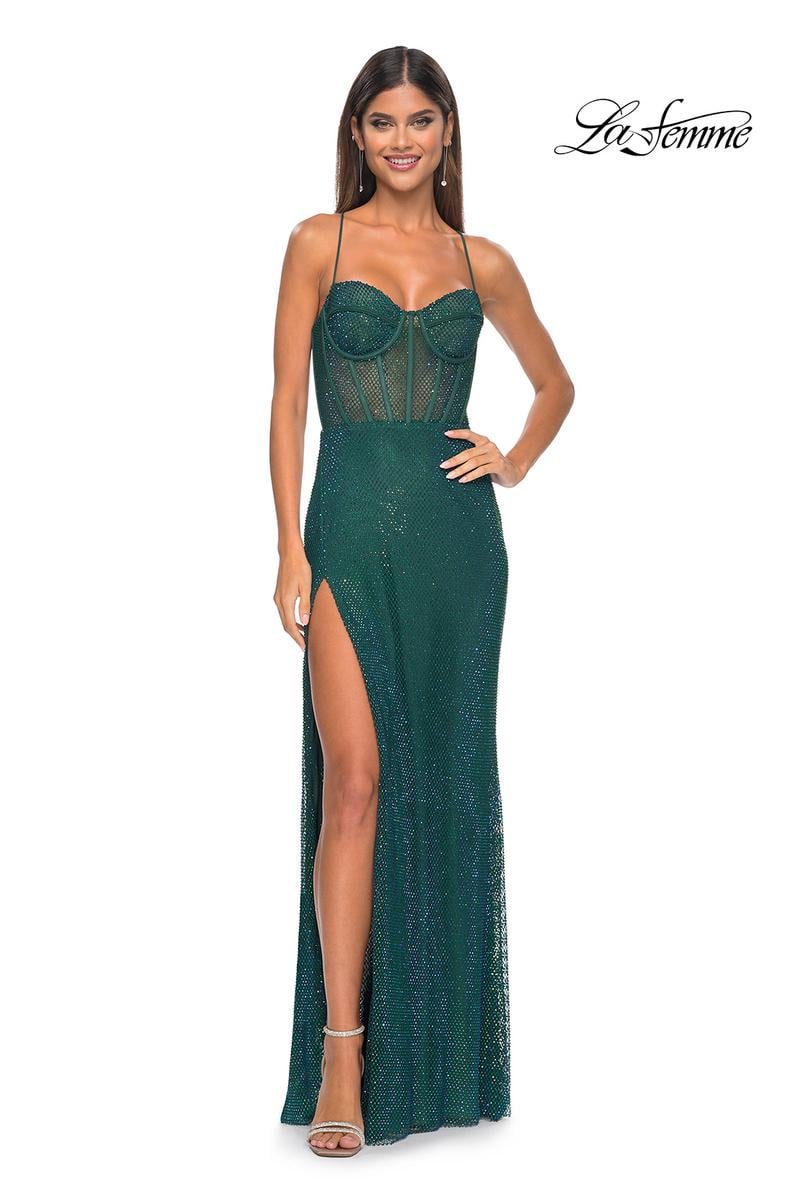 La Femme Dress 32446 - EMERALD