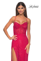 La Femme Dress 32446 - RED