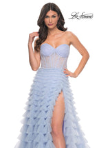 La Femme Dress 32447 - LIGHT PERIWINKLE